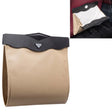 Car Multifunctional LED Design Hanging Folding Garbage Bin Storage Box (Khaki) - Stowing Tidying by PMC TechLife | Online Shopping South Africa | PMC TechLife | Buy Now Pay Later Mobicred