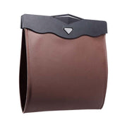 Car Multifunctional LED Design Hanging Folding Garbage Bin Storage Box (Brown)