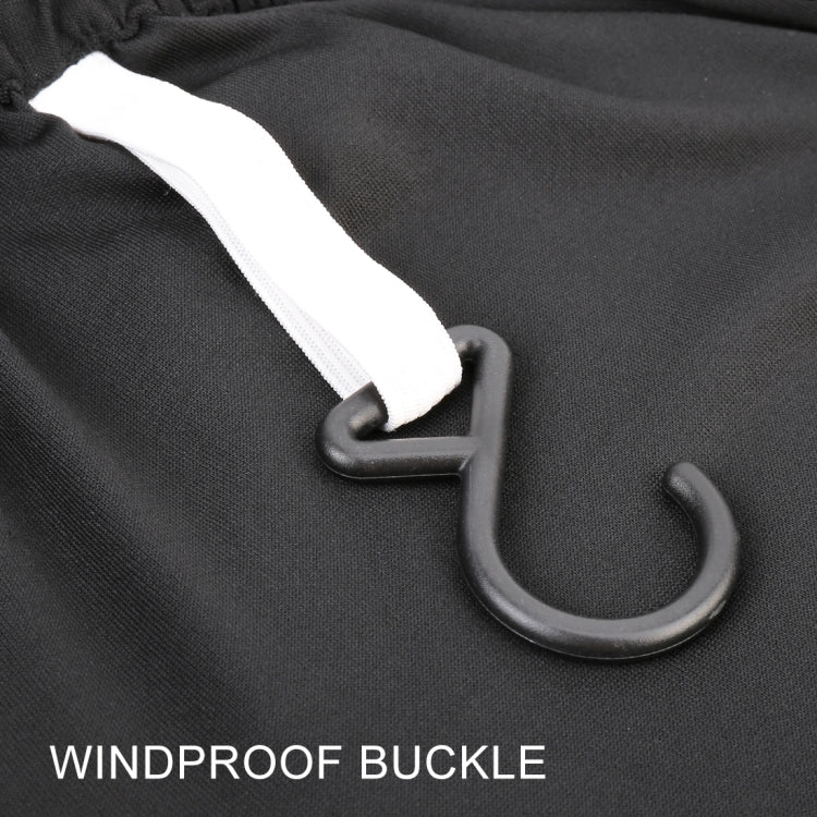 Anti-Dust Anti-UV Heat-insulating Elastic Force Cotton Car Cover for Hatchback Car, Size: 3.9m~4.19m(Black)