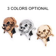 Universal Vehicle Car Creative Skull Double Heads Shaped Shifter Cover Manual Automatic Gear Shift Knob (Beige)