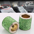 4 PCS Car Crystal Head Pillow Modified Decoration (Green) - Seat Accessories by PMC TechLife | Online Shopping South Africa | PMC TechLife | Buy Now Pay Later Mobicred