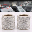 4 PCS Car Crystal Head Pillow Modified Decoration (White) - Seat Accessories by PMC TechLife | Online Shopping South Africa | PMC TechLife | Buy Now Pay Later Mobicred
