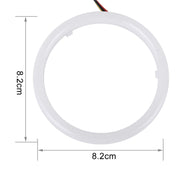 2 PCS 2.5inch 3W White Light + Yellow Light Car Angel Eyes Light, DC 12V Cable Length: 50cm