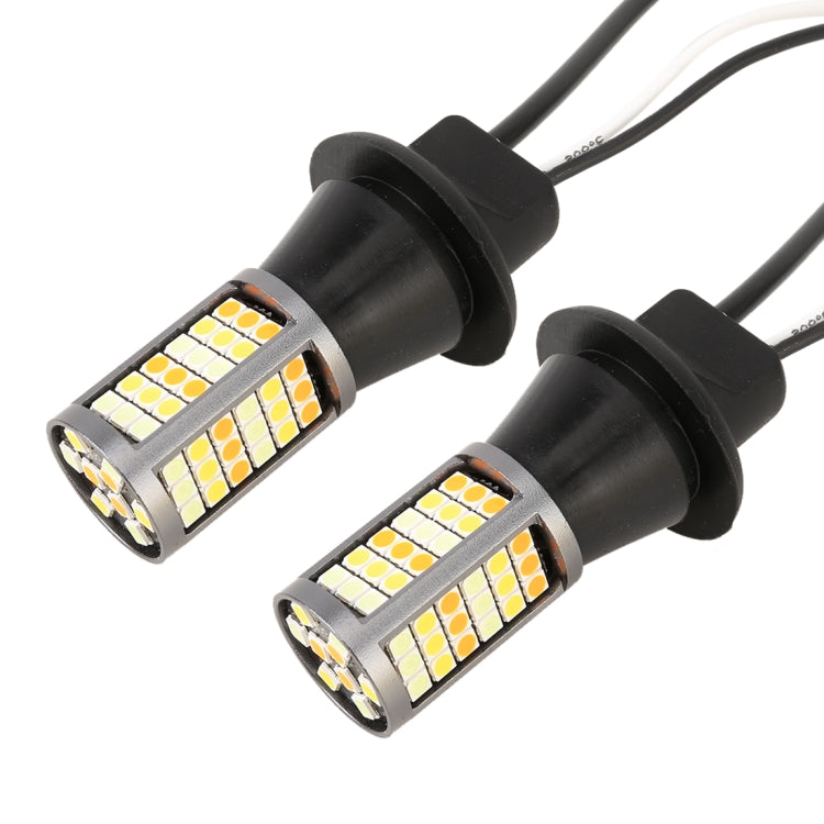 1156/BA15S DC12V 3.7W 81 SMD-3030-LEDs Three Color Car DRL&Turn Light, Length: 2m