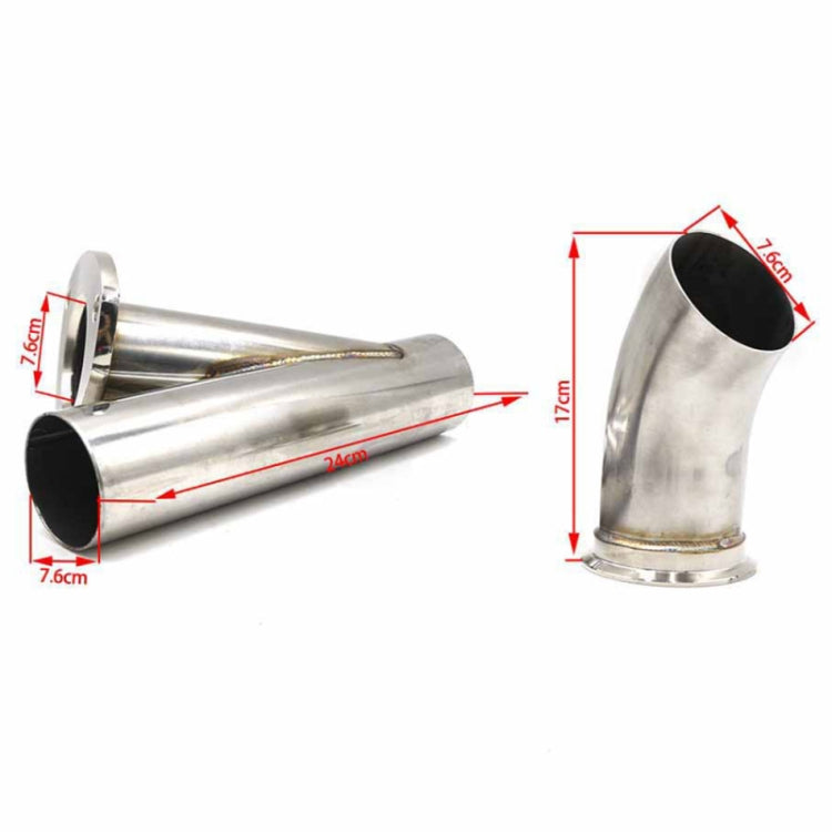 CNSPEED Stainless Steel Car Remote Control Electric Exhaust Valve Pipe Set, Size: 2.5 inch