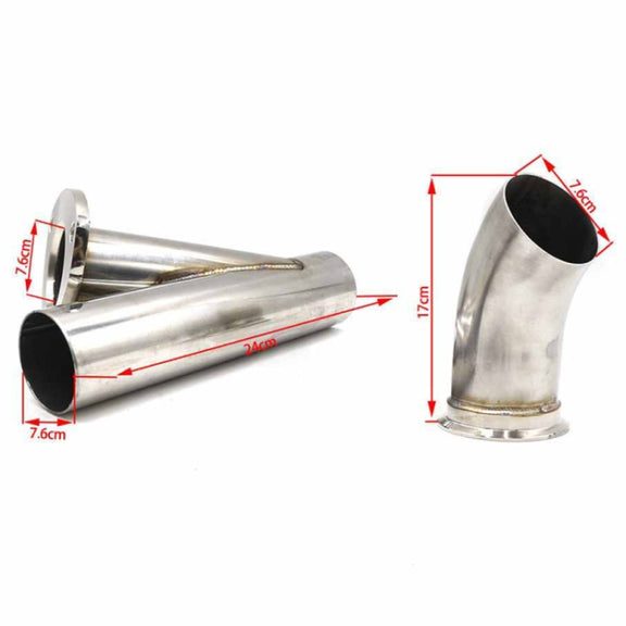 Stainless Steel Car Remote Control Electric Exhaust Valve Pipe Set, Size: 3 inch