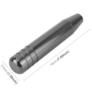 Universal Long Strip Shape Car Gear Shift Knob Modified Shifter Lever Knob, Length: 18cm(Silver Grey)