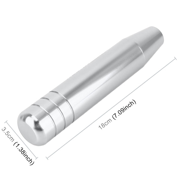 Universal Long Strip Shape Car Gear Shift Knob Modified Shifter Lever Knob, Length: 18cm(Silver)