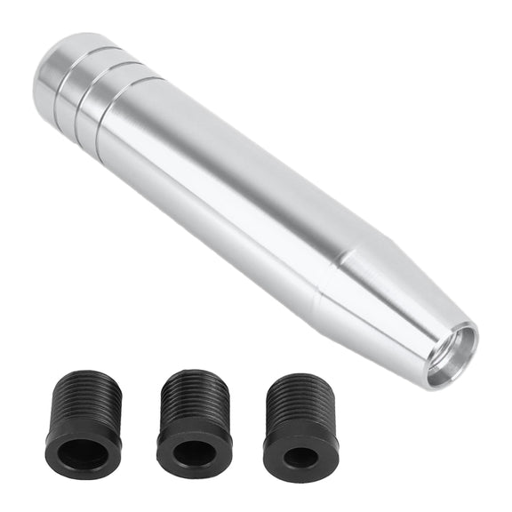 Universal Long Strip Shape Car Gear Shift Knob Modified Shifter Lever Knob, Length: 18cm(Silver)