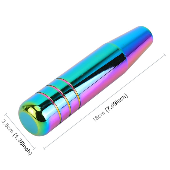 Universal Colorful Long Strip Shape Car Gear Shift Knob Modified Shifter Lever Knob, Length: 18cm