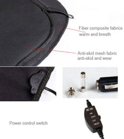 12V Winter Warmer Car Seat Electrical Heating Cushion Pad(Black)