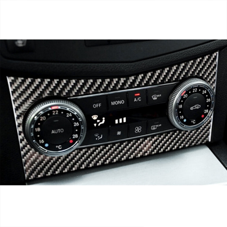 Car Air Conditioning Frame Carbon Fiber Decorative Sticker for Mercedes-Benz W204 2007-2010