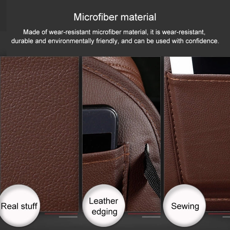 Multifunction Car Seat Pockets Folding Storage Bag (Coffee)