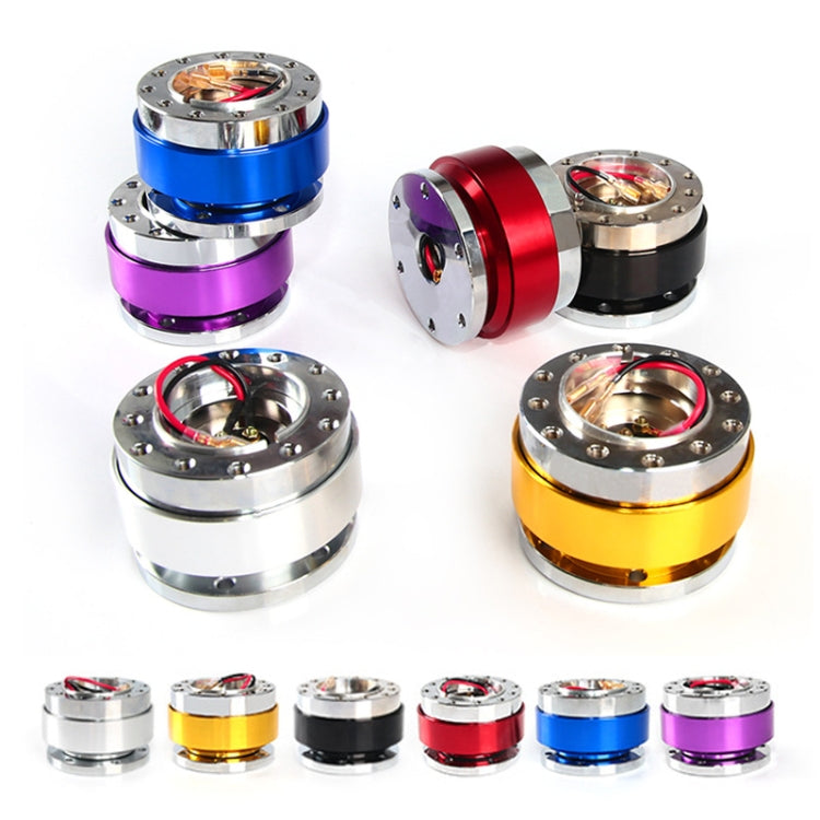 Universal 60mm Car Steering Wheel Quick Release HUB Racing Adapter Snap Off Boss Kit(Purple)