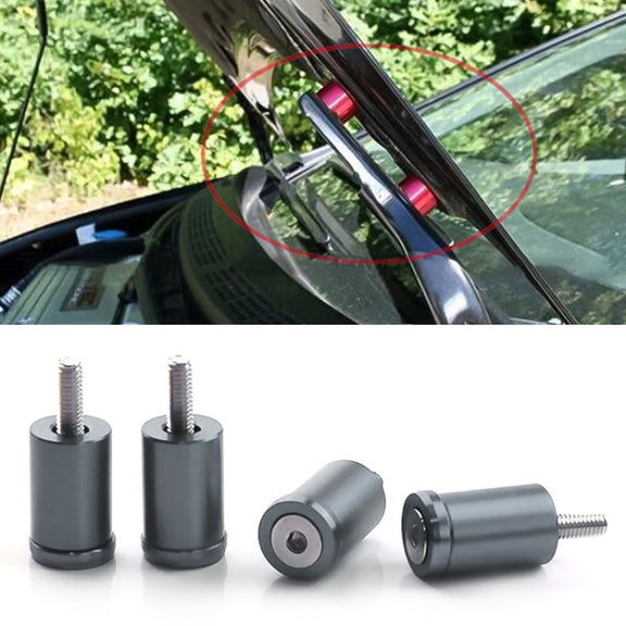 4 PCS Car Modified Isolation Column Engine Cover Blocked Up Screw Engine Turbine Ventilation Gasket Screw Washer (Silver Grey)