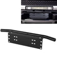 Universal License Plate Bumper Frame for Off-Road Jeep LED Work Light Bar Mounting Bracket with Front Bucket(Black) - License Plate Covers & Frames by PMC Jewellery | Online Shopping South Africa | PMC Jewellery | Buy Now Pay Later Mobicred