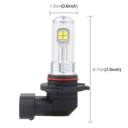 2 PCS  9006 40W 800 LM 6000K 8 LEDs Car Fog Lights, DC 12V(White Light)
