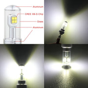 2 PCS  9006 40W 800 LM 6000K 8 LEDs Car Fog Lights, DC 12V(White Light)