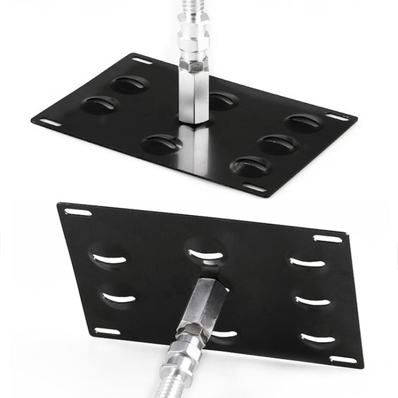 Car Front Bumper Tow Hook License Plate Mounting Bracket Holder for Honda Fit 2008