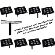 Car Front Bumper Tow Hook License Plate Mounting Bracket Holder for Subaru