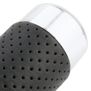 Metal Leather Long Column Car Shift Knob, Size: 18x3.3cm (Silver)
