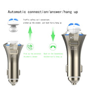A8 3 in 1 Bluetooth Earphone & Safety Hammer & Car Charger, Support Hands-free Call & USB Quick Charger Function