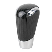 Universal Carbon Fiber Texture Leather Hole Pattern Car Gear Shift Knob Modified Shifter Lever Knob