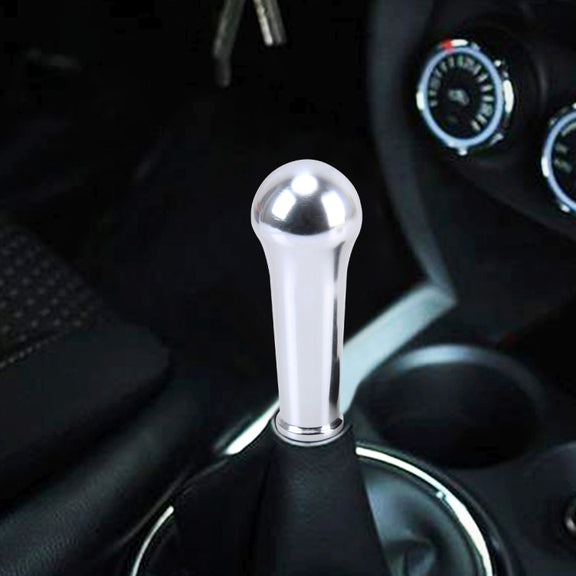 Universal Car Modified Shifter Lever Cover Manual Automatic Gear Shift Knob, Size: 10*4cm (Silver)