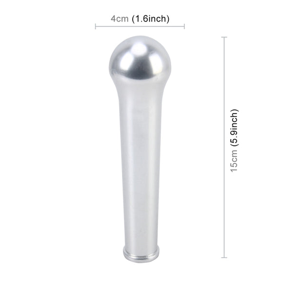 Universal Car Modified Shifter Lever Cover Manual Automatic Gear Shift Knob, Size: 15*4cm(Silver)