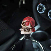 Pirate Skull Shaped Universal Vehicle Car Shifter Cover Manual Automatic Gear Shift Knob (Red)