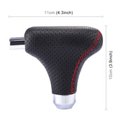 Universal Vehicle Car Black Leather Shifter Cover Manual Automatic Gear Shift Knob