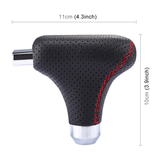 Universal Vehicle Car Black Leather Shifter Cover Manual Automatic Gear Shift Knob
