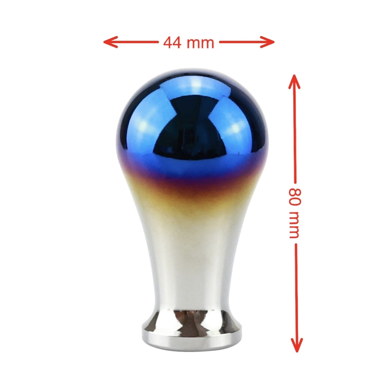 Universal Vehicle Car Blue Screwed Aluminum Alloy Gear Shifter Lever Manual Automatic Shift Knob Adapter