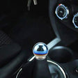 Universal Car Blue Ball Shape Aluminum Alloy Gear Shifter Lever Manual Automatic Shift Knob Adapter - Shift Knob by PMC TechLife | Online Shopping South Africa | PMC TechLife | Buy Now Pay Later Mobicred