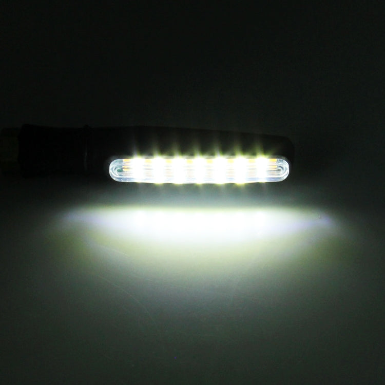4 PCS DC 12V Motorcycle 15-LED Yellow + White Light Marquee-LED Turn Signal Indicator Blinker Light