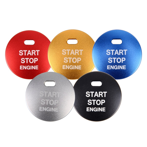 3D Aluminum Alloy Engine Start Stop Push Button Cover Trim Decorative Sticker for Mazda CX4 / CX5 / Axela / ATENZA(Blue)