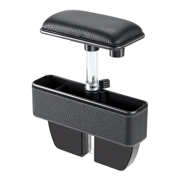 Universal Car Multi-functional Console Side Pocket Seat Gap Side Storage Box with Elbow Support Pad(Black)