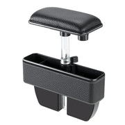 Universal Car Multi-functional Console Side Pocket Seat Gap Side Storage Box with Elbow Support Pad(Black)