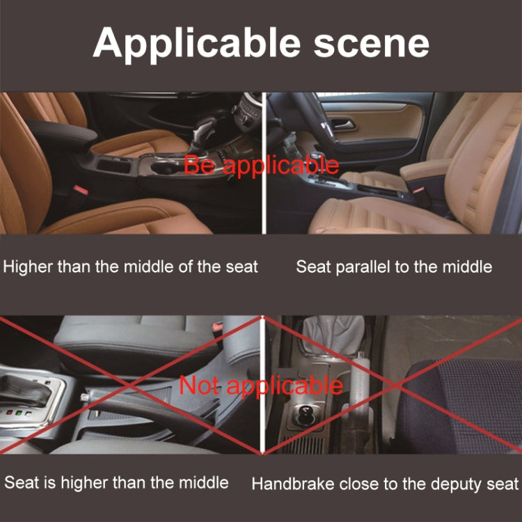Universal Car Multi-functional Console Side Pocket Seat Gap Side Storage Box with Elbow Support Pad(Black)