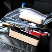Universal Car Multi-functional Console Side Pocket Seat Gap Side Storage Box with Elbow Support Pad (Beige)
