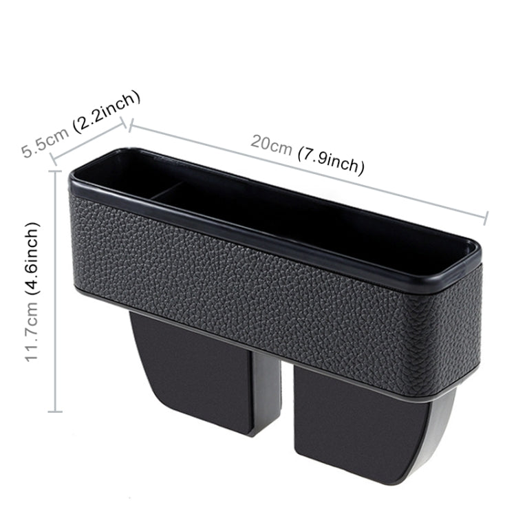 Universal Car Multi-functional Console Side Pocket Seat Gap Side Storage Box(Black)