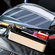 Universal Car Multi-functional Console Side Pocket Seat Gap Side Storage Box (Beige)
