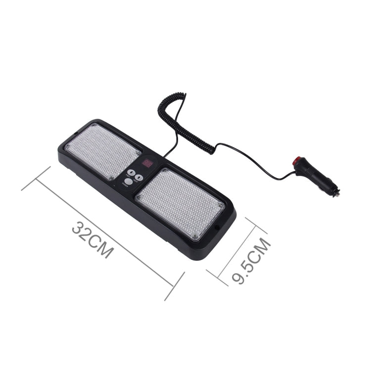 High qulaity DC 12V,9W LED Water-resistant Car Sunshade Red Light And Blue Light Warning Lights Strobe Emergency Lights Flashing Light with 12 Kinds Flash Patterns