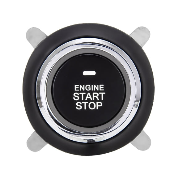 Smart Car Switch Car Engine Start Stop Switch Car Push Start Switch, with RFID Alarm System, Blue Light