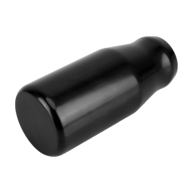 Universal Car Modified Gear Shift Knob Solid Color Smooth Auto Transmission Shift Lever Knob with Three Rubber Covers(Black)