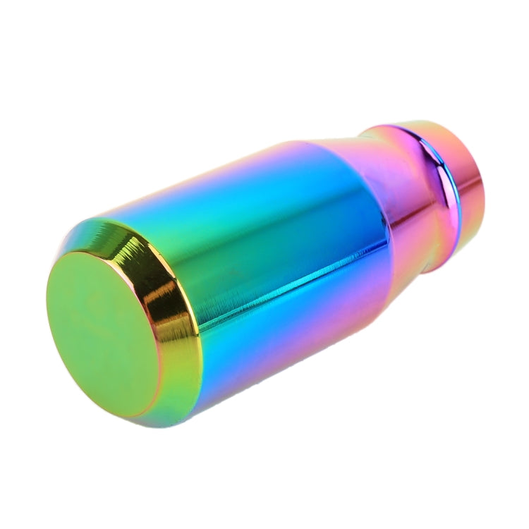 Universal Car Modified Gear Shift Knob Solid Color Smooth Auto Transmission Shift Lever Knob with Three Rubber Covers (Colour)