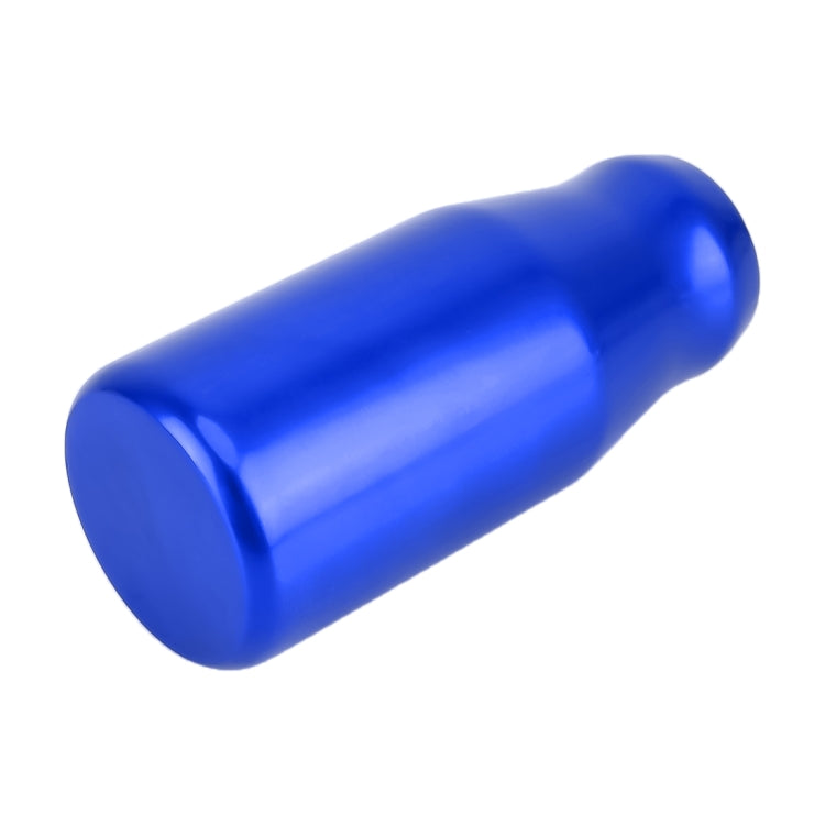 Universal Car Modified Gear Shift Knob Solid Color Smooth Auto Transmission Shift Lever Knob with Three Rubber Covers(Blue)