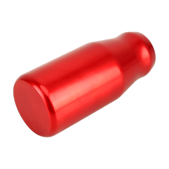 Universal Car Modified Gear Shift Knob Solid Color Smooth Auto Transmission Shift Lever Knob with Three Rubber Covers(Red)