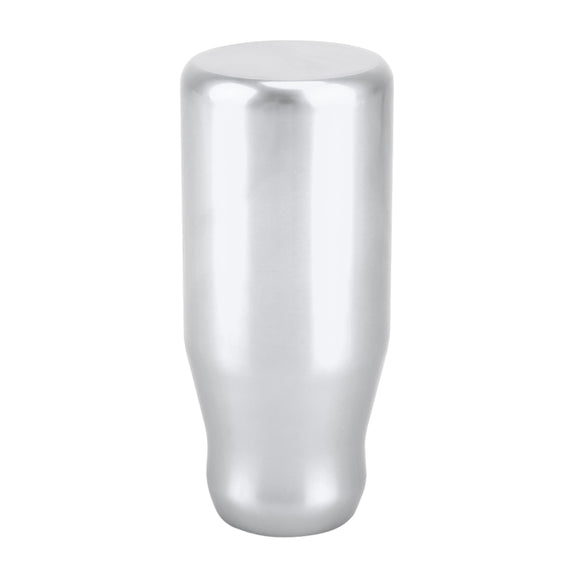 Universal Car Modified Gear Shift Knob Solid Color Smooth Auto Transmission Shift Lever Knob with Three Rubber Covers(Silver)