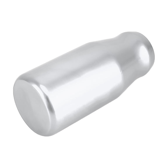 Universal Car Modified Gear Shift Knob Solid Color Smooth Auto Transmission Shift Lever Knob with Three Rubber Covers(Silver)